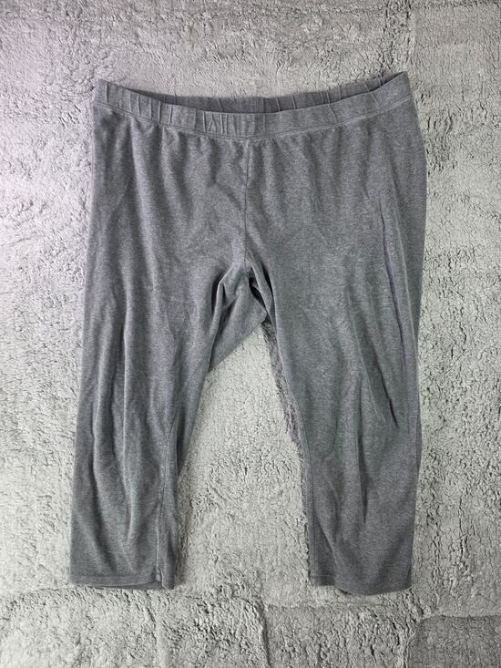 Catherines Pants - Catherines Pants Womens 4X 30 32W Gray Pull On Capri Cropped Lounge Comfort